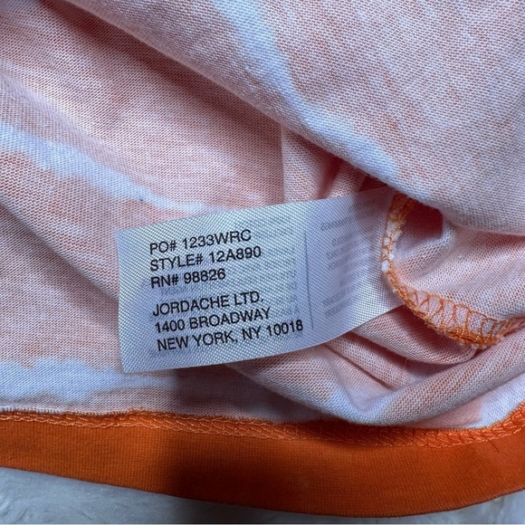 US Polo Assn. T-Shirt Orange & White Striped Size 7 - Picture 8 of 16